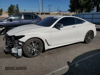 2021 Infiniti Q60 Luxe with VIN JN1EV7KK9MM410277, listed as a Copart auction lot 63706655 with 31,807 mi miles and Salvage title. Bid and sale history available at DreamBid. Image 1.