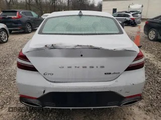 2023 Genesis G70 3.3T with VIN KMTG54TE7PU107887, listed as a Copart auction lot 80254334 with 24,294 mi miles and Salvage Title. Bid and sale history available at DreamBid. Image 6.