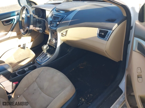 2013 Hyundai Elantra GLS with VIN 5NPDH4AE6DH390056, listed as a IAAI auction lot 41658021 with 1 mi miles. Bid and sale history available at carsss.com. Image 5.