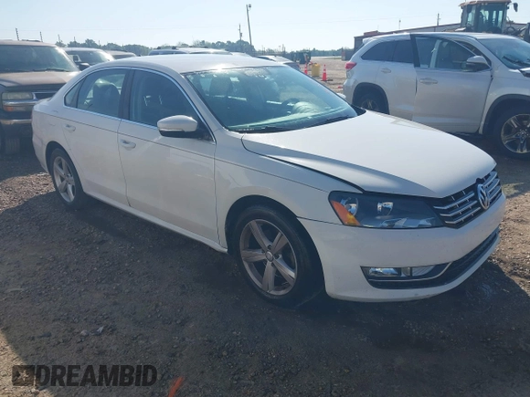 2012 Volkswagen Passat SE with VIN 1VWBH7A32CC091887, listed as a IAAI auction lot 41996295 with 163,011 mi miles. Bid and sale history available at carsss.com. Image 1.