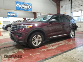 2022 Ford Explorer XLT with VIN 1FMSK8DH3NGA62598, listed as a Copart auction lot 50382805 with 18,809 mi miles and Salvage Title. Bid and sale history available at DreamBid. Image 1.