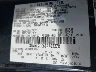 2011 Lincoln MKZ with VIN 3LNHL2GC6BR762270, listed as a IAAI auction lot 42019885 with 225,280 mi miles and . Bid and sale history available at DreamBid. Image 9.