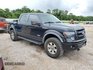 2014 Ford F-150 XL with VIN 1FTFW1ET6EFB74225, listed as a Copart auction lot 58297435 with 111,040 mi miles and Salvage title. Bid and sale history available at DreamBid. Image 4.