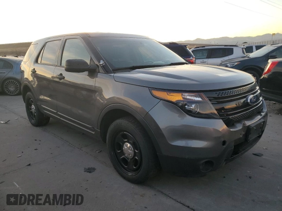2015 Ford Utility Police Interceptor with VIN 1FM5K8AR5FGC08706, listed as a Copart auction lot 81642424 with 78,111 mi miles and Salvage Title. Bid and sale history available at carsss.com. Image 4.