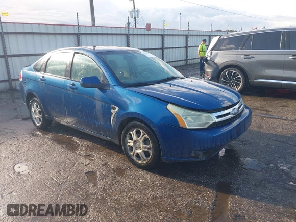 2008 Ford Focus SE with VIN 1FAHP35NX8W219082, listed as a IAAI auction lot 42455770 with 184,242 mi miles and . Bid and sale history available at DreamBid. Image 1.