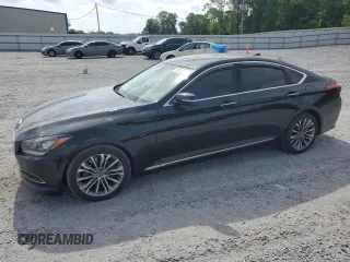 2015 Hyundai Genesis 3.8L with VIN KMHGN4JE0FU065283, listed as a Copart auction lot 52415264 with 120,292 mi miles and Salvage Title. Bid and sale history available at carsss.com. Image 1.