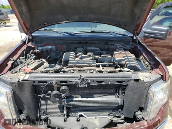 2010 Ford F-150 XL with VIN 1FTFX1EV2AKE13883, listed as a Copart auction lot 57222805 with 125,388 mi miles and Salvage title. Bid and sale history available at DreamBid. Image 11.