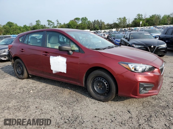 2017 Subaru Impreza with VIN 4S3GTAA66H3740466, listed as a Copart auction lot 58939525 with 132,003 mi miles and Salvage title. Bid and sale history available at DreamBid. Image 4.