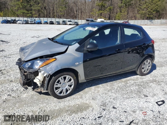 2012 Mazda 2 Sport with VIN JM1DE1KZ2C0149132, listed as a Copart auction lot 45177385 with 146,966 mi miles and Salvage Title. Bid and sale history available at DreamBid. Image 1.