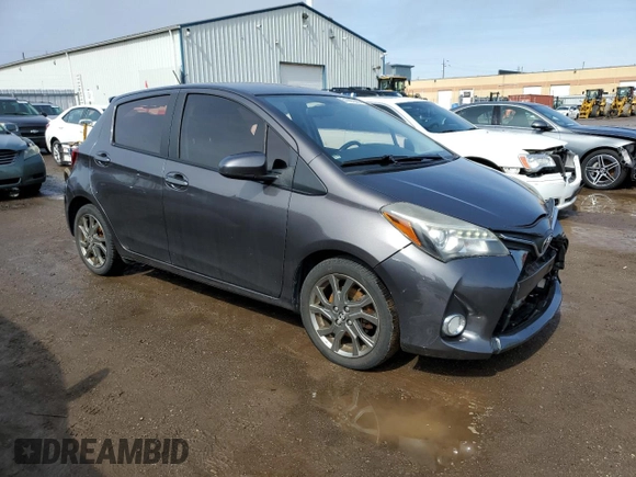 2015 Toyota Yaris L with VIN VNKKTUD38FA028182, listed as a Copart auction lot 51287005 with 179,215 mi miles and Clean Title. Bid and sale history available at DreamBid. Image 4.