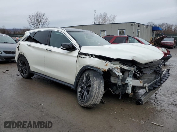 2020 Infiniti QX50 LUXE with VIN 3PCAJ5M33LF110064, listed as a Copart auction lot 73375252 with 17,188 mi miles. Bid and sale history available at carsss.com. Image 4.