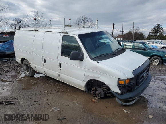 2008 Ford Econoline Cargo Commercial with VIN 1FTNE24W38DA02847, listed as a Copart auction lot 43975875 with 189,284 mi miles and Salvage Title. Bid and sale history available at DreamBid. Image 4.