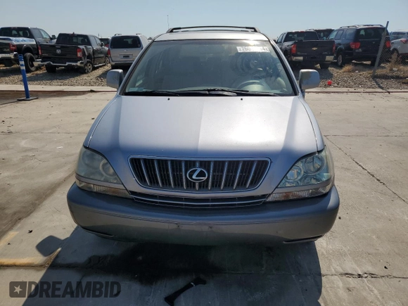2002 Lexus RX 300 with VIN JTJGF10U720143078, listed as a Copart auction lot 76001414 with 229,752 mi miles and Salvage Title. Bid and sale history available at carsss.com. Image 5.