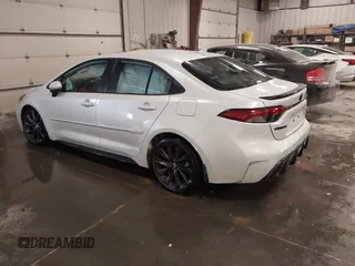 2024 Toyota Corolla XSE with VIN 5YFT4MCE4RP198777, listed as a IAAI auction lot 41615833 with 5,956 mi miles. Bid and sale history available at carsss.com. Image 3.