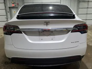 2020 Tesla Model X Long Range with VIN 5YJXCBE26LF228781, listed as a Copart auction lot 46417835 with 46,148 mi miles and Salvage Title. Bid and sale history available at DreamBid. Image 6.