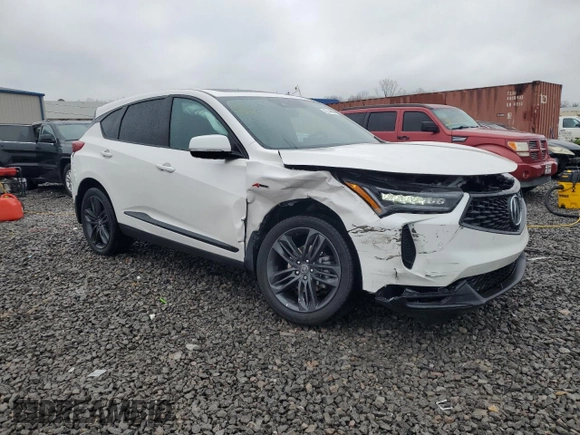 2024 Acura RDX w/A-Spec Package with VIN 5J8TC2H66RL035762, listed as a Copart auction lot 45744885 with 2,639 mi miles and Salvage title. Bid and sale history available at DreamBid. Image 4.