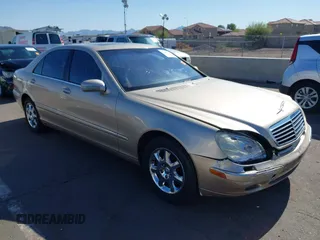2001 Mercedes-Benz S 320/430/500 with VIN WDBNG70J21A188310, listed as a IAAI auction lot 42243766 with 259,703 mi miles and . Bid and sale history available at DreamBid. Image 1.