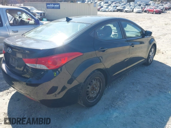 2012 Hyundai Elantra Limited with VIN KMHDH4AE7CU291603, listed as a IAAI auction lot 41893161 with 200,776 mi miles. Bid and sale history available at carsss.com. Image 4.