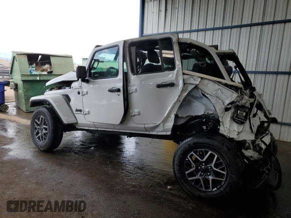 2025 Jeep Wrangler Sahara with VIN 1C4PJXEN0SW500555, listed as a Copart auction lot 83961344 with Not Provided miles and Salvage Title. Bid and sale history available at DreamBid. Image 2.