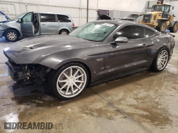 2018 Ford Mustang GT with VIN 1FA6P8CF3J5138307, listed as a Copart auction lot 44421485 with 58,870 mi miles and Salvage Title. Bid and sale history available at DreamBid. Image 1.
