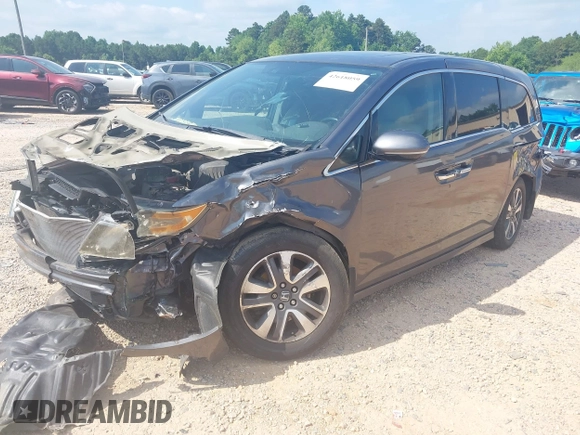 2015 Honda Odyssey Touring Elite with VIN 5FNRL5H95FB127156, listed as a IAAI auction lot 42618059 with 160,074 mi miles and . Bid and sale history available at DreamBid. Image 17.