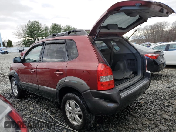 2007 Hyundai Tucson SE with VIN KM8JN12D47U665560, listed as a Copart auction lot 81152933 with 161,090 mi miles and Salvage Title. Bid and sale history available at carsss.com. Image 2.