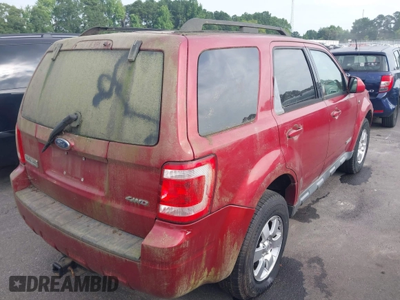 2008 Ford Escape Limited with VIN 1FMCU94138KA83444, listed as a IAAI auction lot 42615843 with 212,832 mi miles and . Bid and sale history available at DreamBid. Image 4.