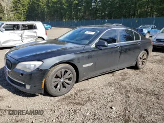 2012 BMW 7 Series 740Li with VIN WBAKB4C57CC577092, listed as a Copart auction lot 47455255 with 155,763 mi miles and Clean Title. Bid and sale history available at carsss.com. Image 1.