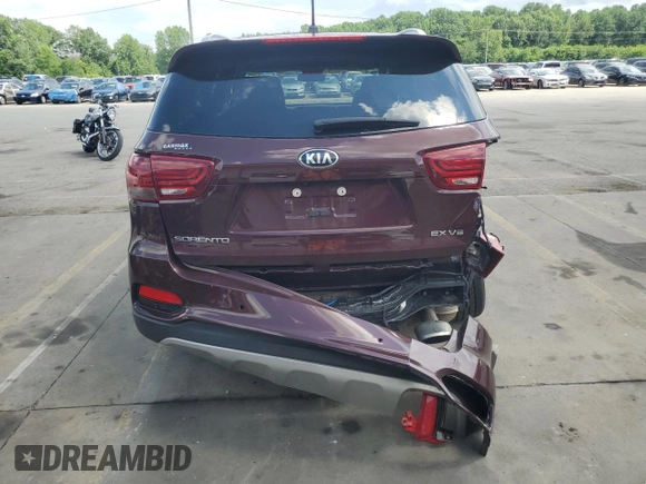 2020 Kia Sorento EX with VIN 5XYPH4A59LG709498, listed as a Copart auction lot 64867935 with 53,766 mi miles and Clean title. Bid and sale history available at DreamBid. Image 6.