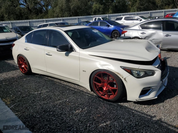2019 Infiniti Q50 3.0t LUXE with VIN JN1EV7AP4KM541739, listed as a Copart auction lot 41900985 with 79,829 mi miles and Non Repairable. Bid and sale history available at carsss.com. Image 4.