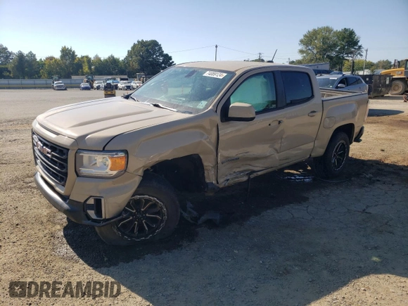 2021 GMC Canyon 2WD Elevation with VIN 1GTG5CEN8M1182021, listed as a Copart auction lot 74089124 with 115,581 mi miles and Salvage Title. Bid and sale history available at carsss.com. Image 1.