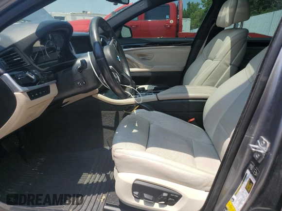 2014 BMW 5 Series 550i xDrive with VIN WBAKP9C51EDZ34830, listed as a Copart auction lot 59906435 with 123,709 mi miles and Salvage title. Bid and sale history available at DreamBid. Image 7.