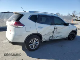 2016 Nissan Rogue SV with VIN KNMAT2MT1GP723093, listed as a Copart auction lot 42909205 with 140,019 mi miles and Salvage Title. Bid and sale history available at carsss.com. Image 3.