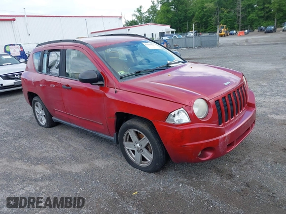 2008 Jeep Compass Sport with VIN 1J8FF47W38D528932, listed as a IAAI auction lot 42123017 with Not Provided miles and . Bid and sale history available at carsss.com. Image 1.