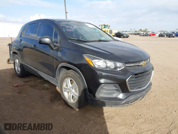 2021 Chevrolet Trax LS with VIN KL7CJKSB2MB315233, listed as a IAAI auction lot 41960660 with 79,627 mi miles. Bid and sale history available at carsss.com. Image 1.