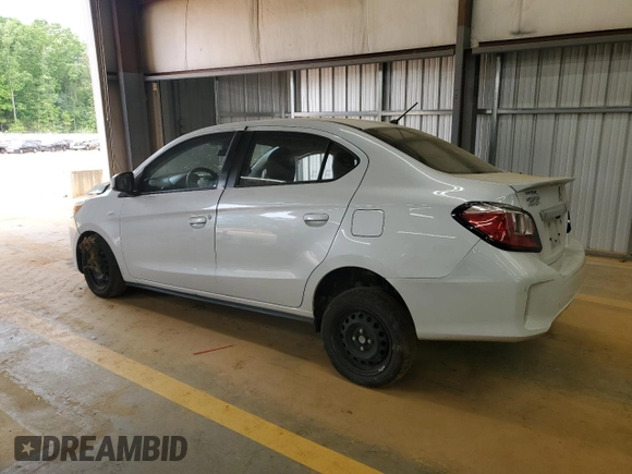 2023 Mitsubishi Mirage ES with VIN ML32FUFJ0PHF02149, listed as a Copart auction lot 53322425 with 51,272 mi miles and Salvage title. Bid and sale history available at DreamBid. Image 2.