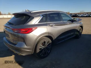 2021 Infiniti QX50 Luxe with VIN 3PCAJ5BB9MF125034, listed as a Copart auction lot 80587444 with 34,106 mi miles and Salvage Title. Bid and sale history available at DreamBid. Image 3.