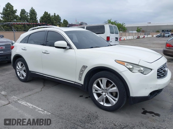 2012 Infiniti FX with VIN JN8AS1MUXCM122268, listed as a IAAI auction lot 42139233 with 158,338 mi miles. Bid and sale history available at carsss.com. Image 1.