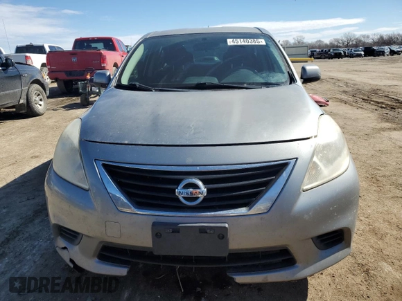 2012 Nissan Versa SV with VIN 3N1CN7AP8CL811607, listed as a Copart auction lot 45140385 with 136,413 mi miles and Salvage Title. Bid and sale history available at carsss.com. Image 5.