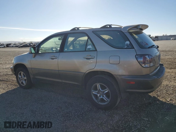 2002 Lexus RX 300 with VIN JTJGF10U120126440, listed as a Copart auction lot 77224124 with 121,395 mi miles and Salvage Title. Bid and sale history available at carsss.com. Image 2.