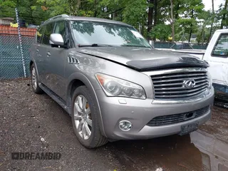 2012 Infiniti QX56 7-passenger with VIN JN8AZ2NE6C9020736, listed as a IAAI auction lot 42744437 with 193,744 mi miles and . Bid and sale history available at DreamBid. Image 1.