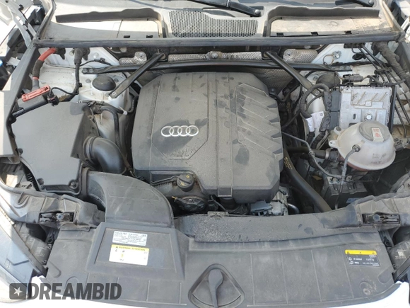 2021 Audi Q5 with VIN WA1AABFY3M2078576, listed as a Copart auction lot 55746134 with 56,350 mi miles and Clean title. Bid and sale history available at DreamBid. Image 12.