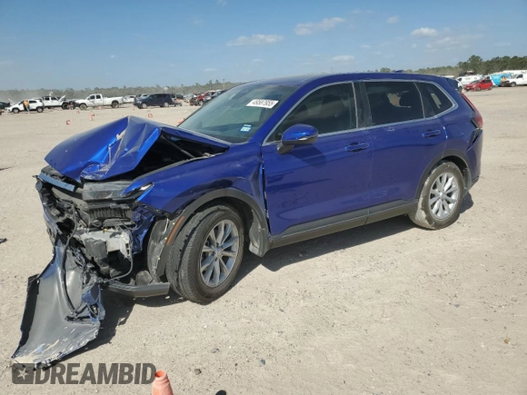2024 Honda CR-V EX-L with VIN 7FARS3H75RE002348, listed as a Copart auction lot 49587955 with 13,081 mi miles and Salvage Title. Bid and sale history available at DreamBid. Image 1.