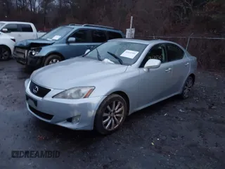 2007 Lexus IS 250 with VIN JTHCK262772008783, listed as a IAAI auction lot 41039305 with 233,934 mi miles. Bid and sale history available at carsss.com. Image 2.