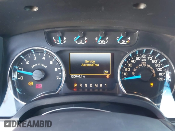 2013 Ford F-150 XL with VIN 1FTFW1EF0DKF60767, listed as a IAAI auction lot 41809576 with 120,946 mi miles. Bid and sale history available at carsss.com. Image 7.