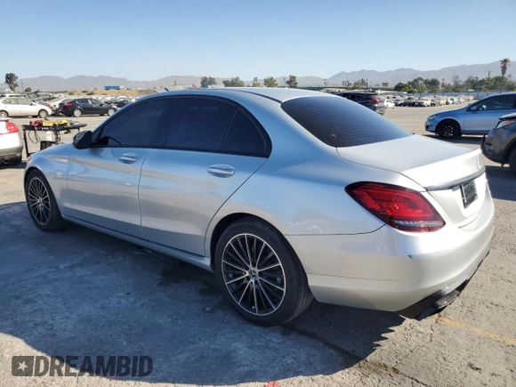 2021 Mercedes-Benz C 300 with VIN W1KWF8DB8MR632402, listed as a Copart auction lot 67762734 with 38,922 mi miles and Salvage Title. Bid and sale history available at carsss.com. Image 2.