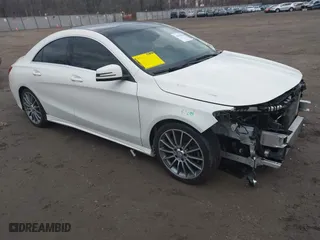 2016 Mercedes-Benz CLA with VIN WDDSJ4EB8GN353581, listed as a IAAI auction lot 41694792 with 109,332 mi miles. Bid and sale history available at carsss.com. Image 1.