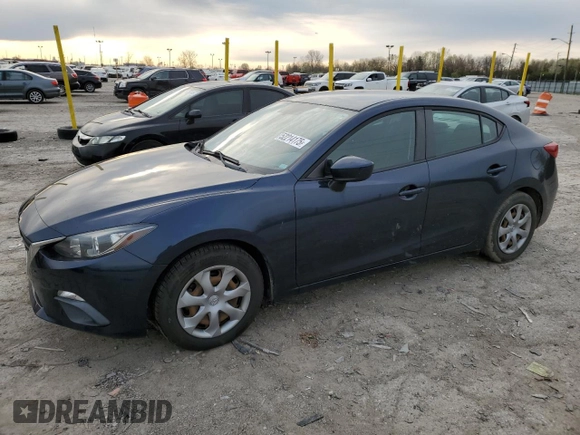 2015 Mazda 3 i Sport with VIN 3MZBM1U70FM156147, listed as a Copart auction lot 52214175 with 99,165 mi miles and Salvage Title. Bid and sale history available at carsss.com. Image 1.