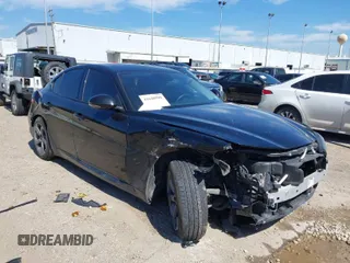 2018 Alfa Romeo Giulia Ti with VIN ZARFAECN7J7564254, listed as a IAAI auction lot 41648990 with 108,869 mi miles and . Bid and sale history available at DreamBid. Image 1.