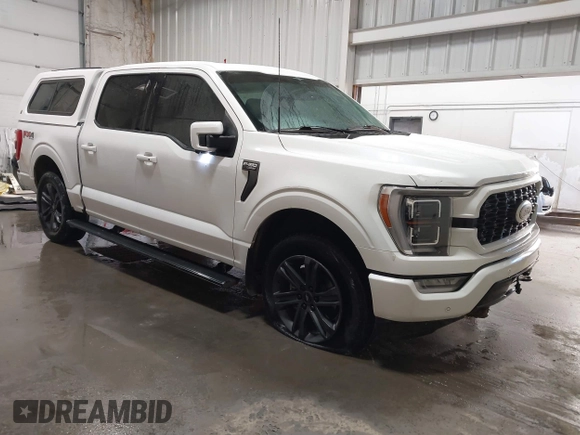 2023 Ford F-150 XL with VIN 1FTFW1ED8PFC32279, listed as a IAAI auction lot 41552160 with 16,368 mi miles. Bid and sale history available at carsss.com. Image 1.